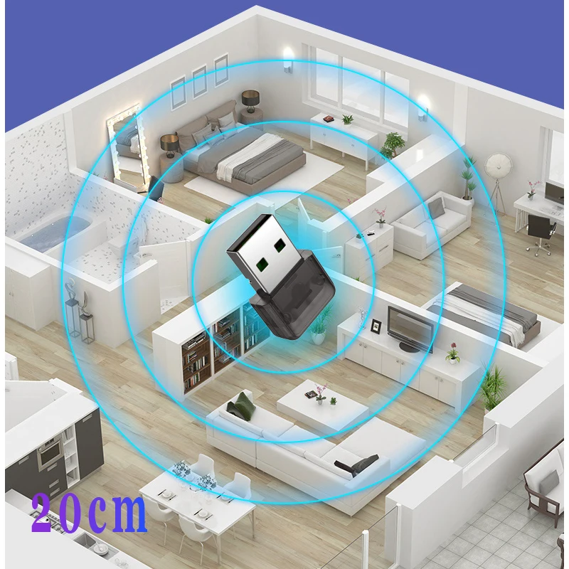 USB Bluetooth 5 0 20 м беспроводной адаптер мышь клавиатура приемник Dongle наушники ПК