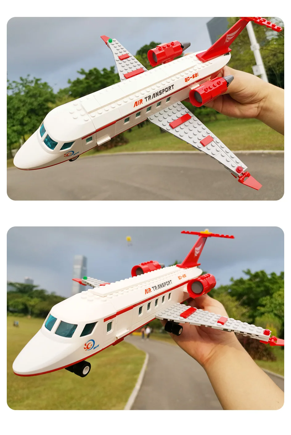 Городской пассажирский самолет игрушка строительные блоки наборы модель