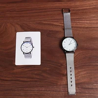 card to watch with watch magic tricks magician close up street illusion gimmick mentalism prop real watch appearing magia card