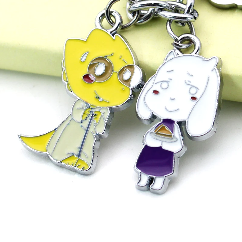 Игровой металлический брелок Undertale Frisk/Sans/Toriel/Papyrus/Alphys Подарочная коллекция