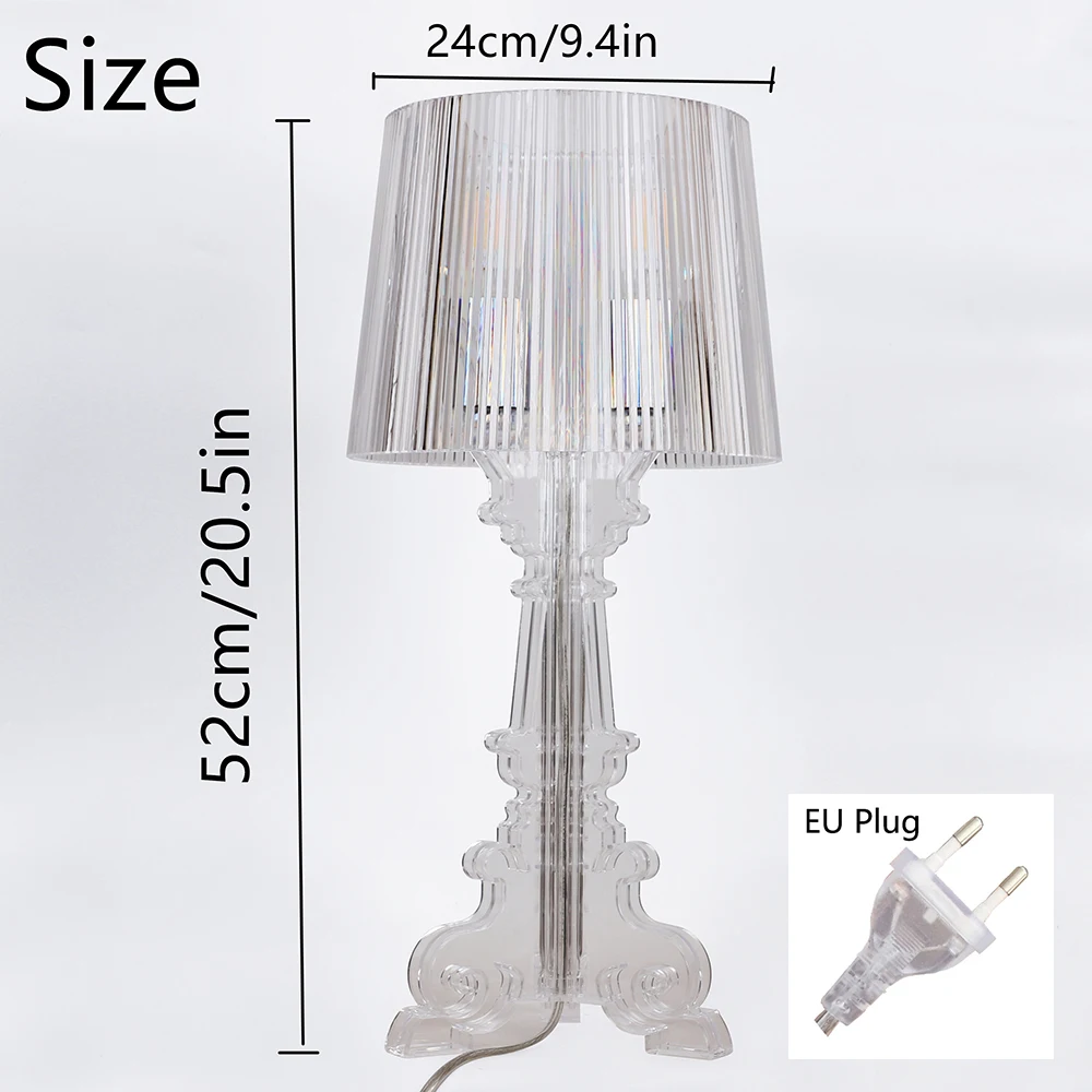

Acryl Table lamp for bedroom living room Desk lamp study crystal art deco Beside Ghost night lights lighting E27 Eu plug
