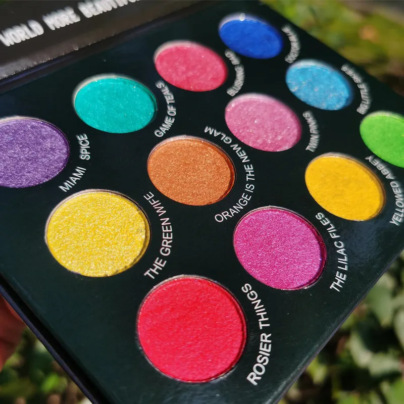 Макияж тени для век палитра косметики блеск пигмент красота глазурованные