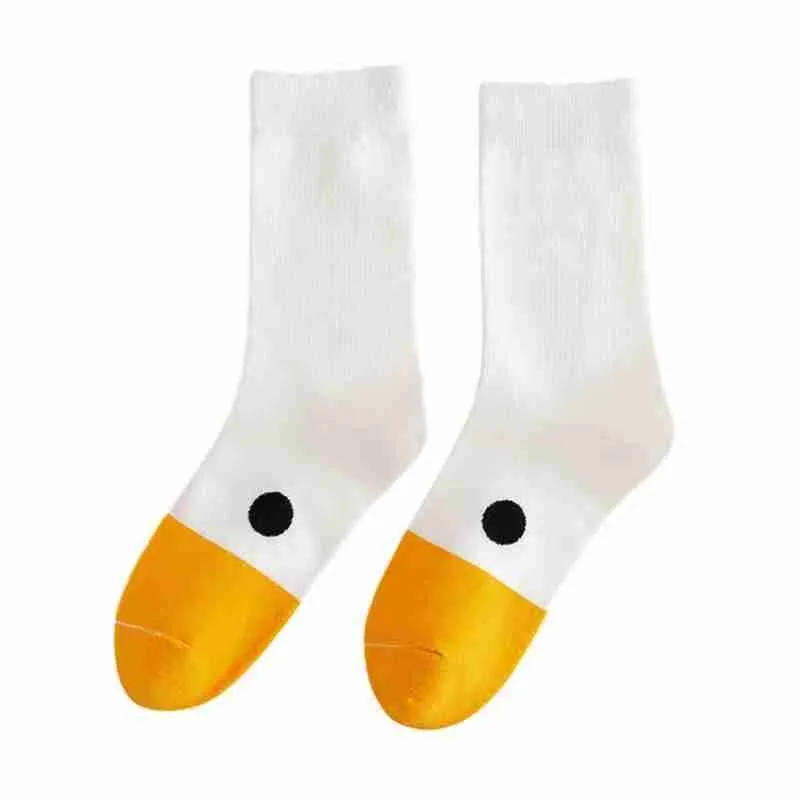 

Funny Duck Cartoon Socks Lovers Stockings Pure Cotton Thick Autumn And Winter Socks To Keep Warm 2021 New Hot