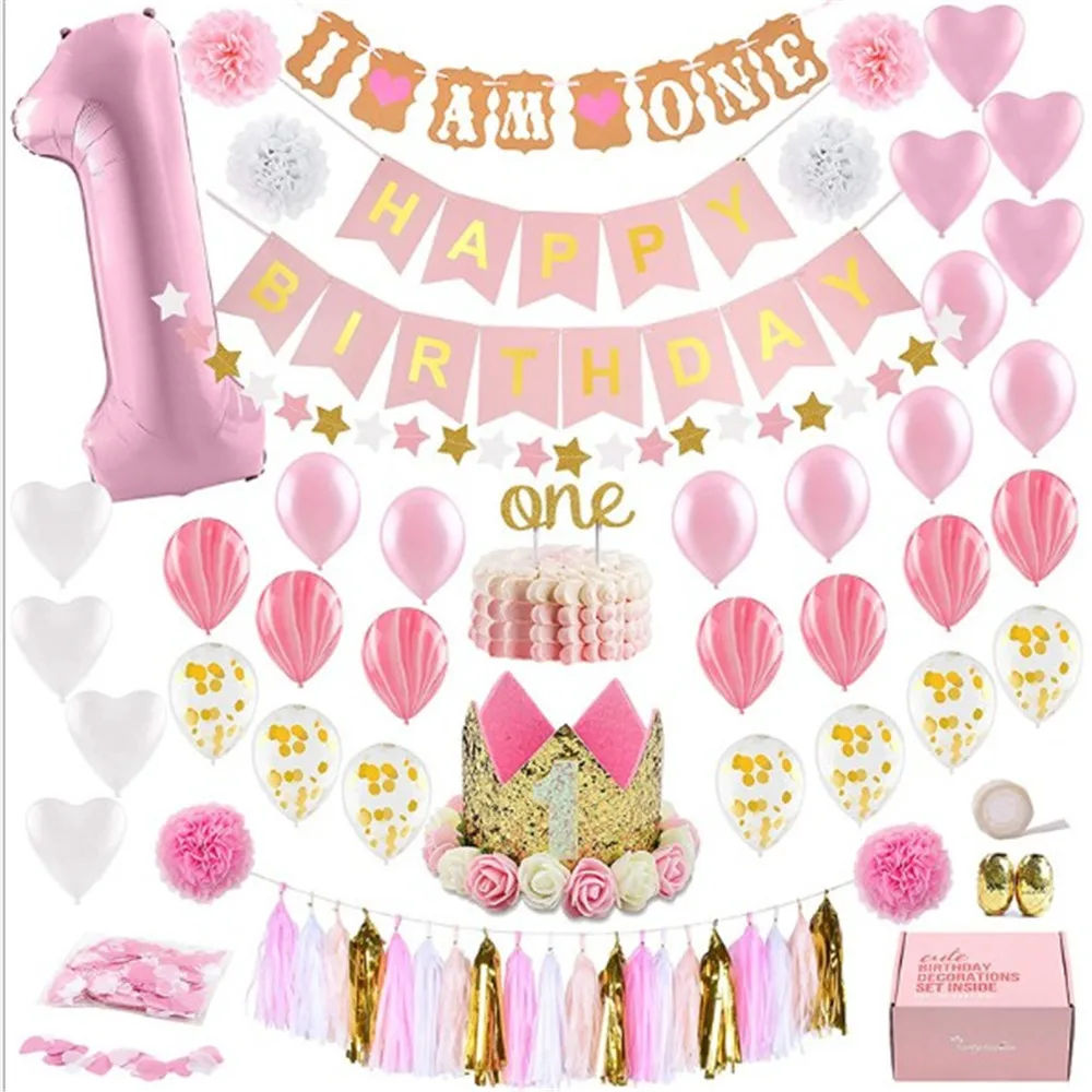 

Party Disposable 1st Birthday Party Decor Kids Baby Party Supplies Suit