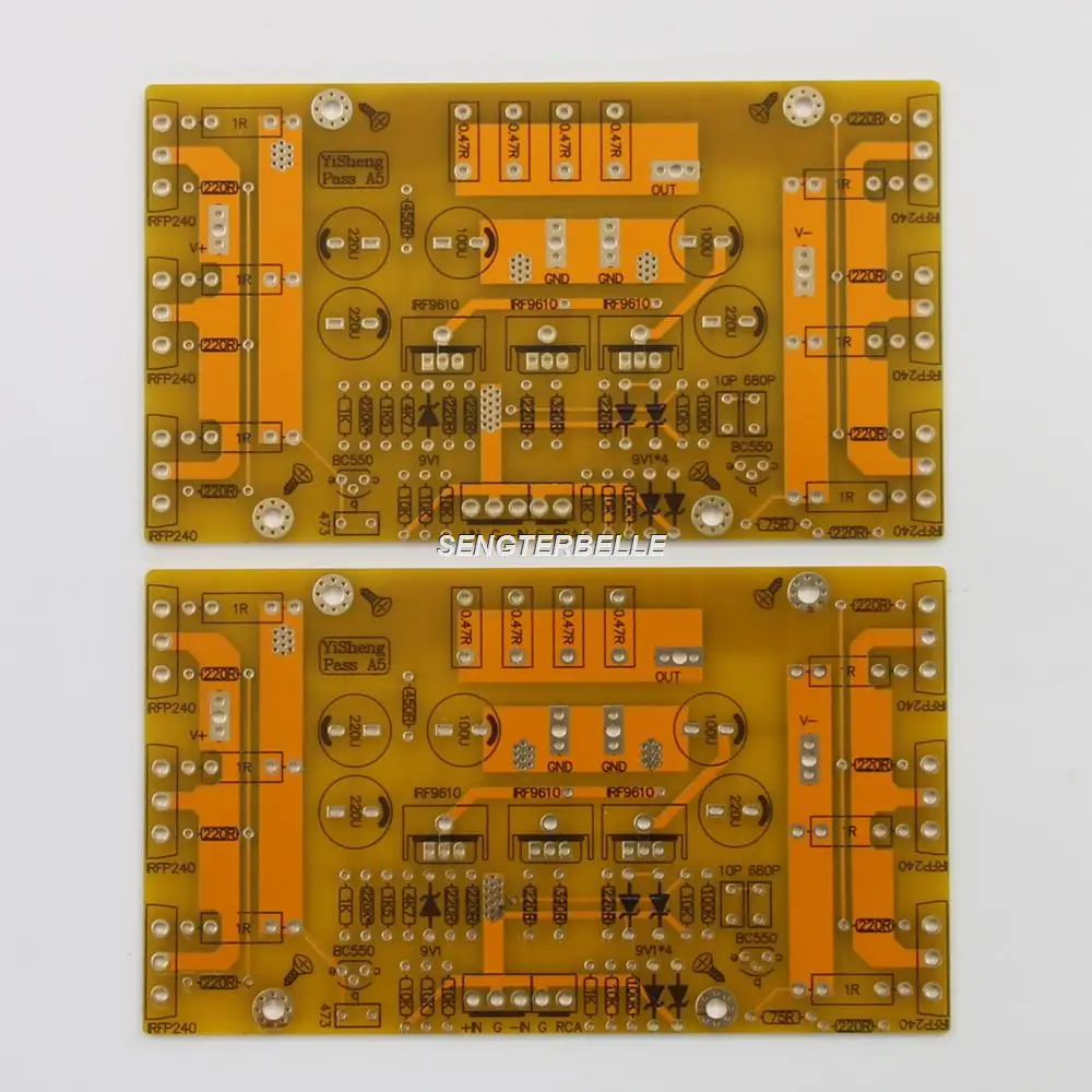 

HiFi One Pair PASS A5 Single-Ended Class A Stereo Power Amplifier Board PCB