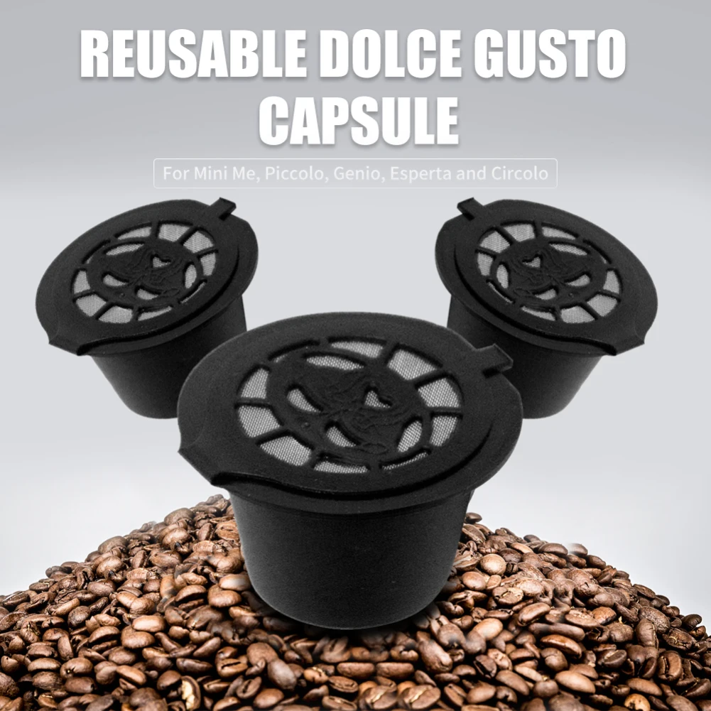 3pcs/pack Reusable Coffee Tea Capsule Filter Compatible Nespresso BPA Refillable Soft Capsules Baskets For Kitchen Tools | Дом и сад