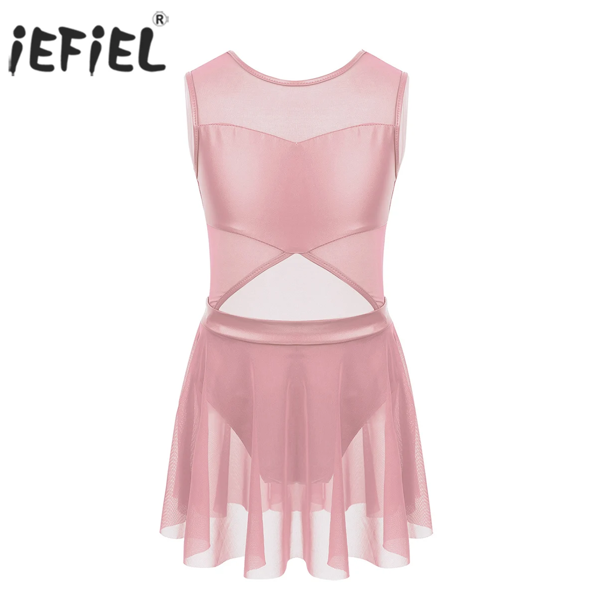 Iefiel для детей девочек профессиональной балетное платье-пачка костюмы танцев
