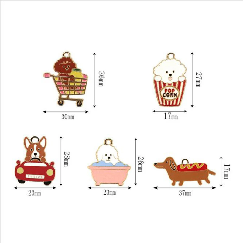 2 шт./лот Подвеска из сплава Собака Такса собака кулон подарок брелок аксессуары
