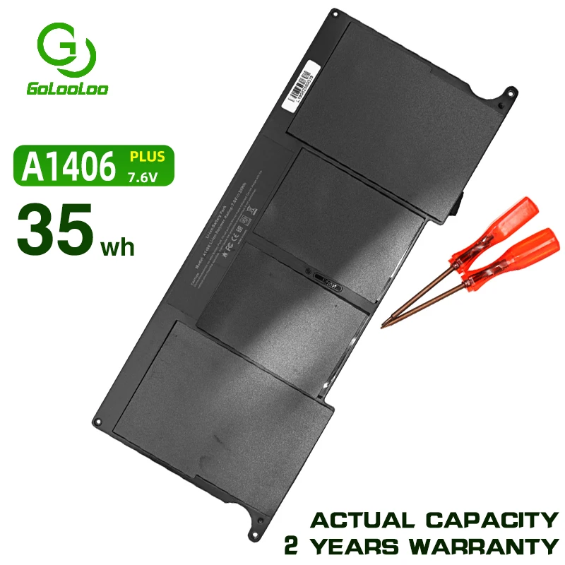 Golooloo Аккумулятор для ноутбука Apple 7 3 V 35Wh A1406 MacBook Air 11 &quotA1465 A1370 (производство