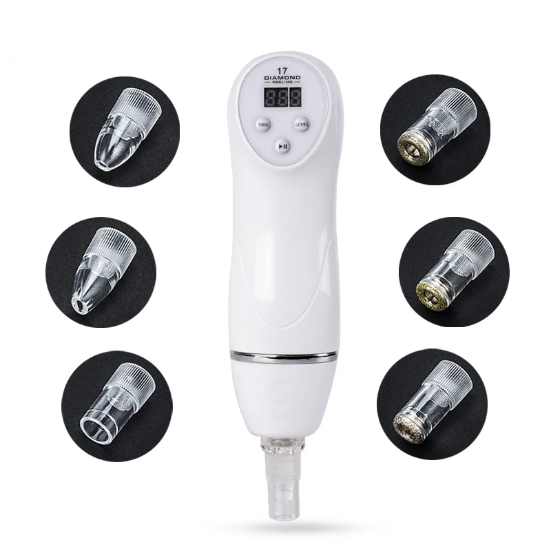 Машинка для ухода за кожей с 7 наконечниками дермабразии глубокое Удаление пор