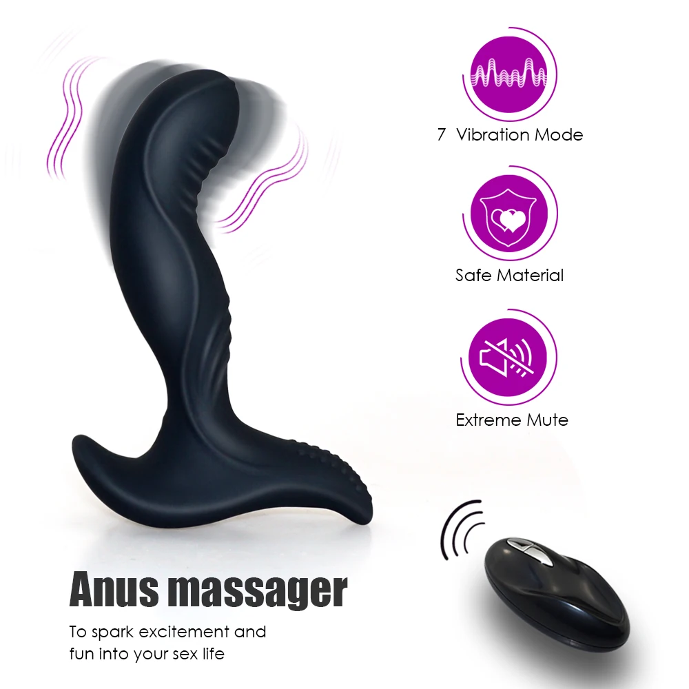 Секс игрушки для геев Анальный вибратор беспроводная пробка с дистанционным