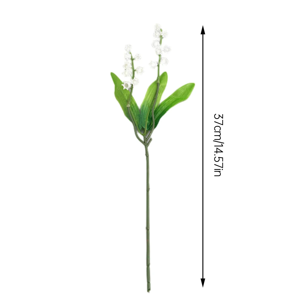 

Artificial Flower Lily of The Valley Silk Flower Fake Bouquet Decoration for Bedroom Wedding Party Table Centrepieces