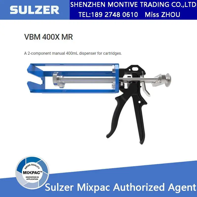 Двухкомпонентный ручной дозатор SULZER COX VBM 400X MR A 400 мл для картриджей экономия