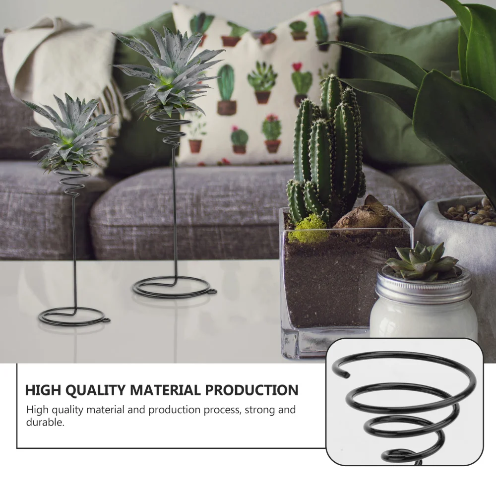 

3Pcs Metal Flower Stands Flower Racks Spiral Flower Holders Garden Decors