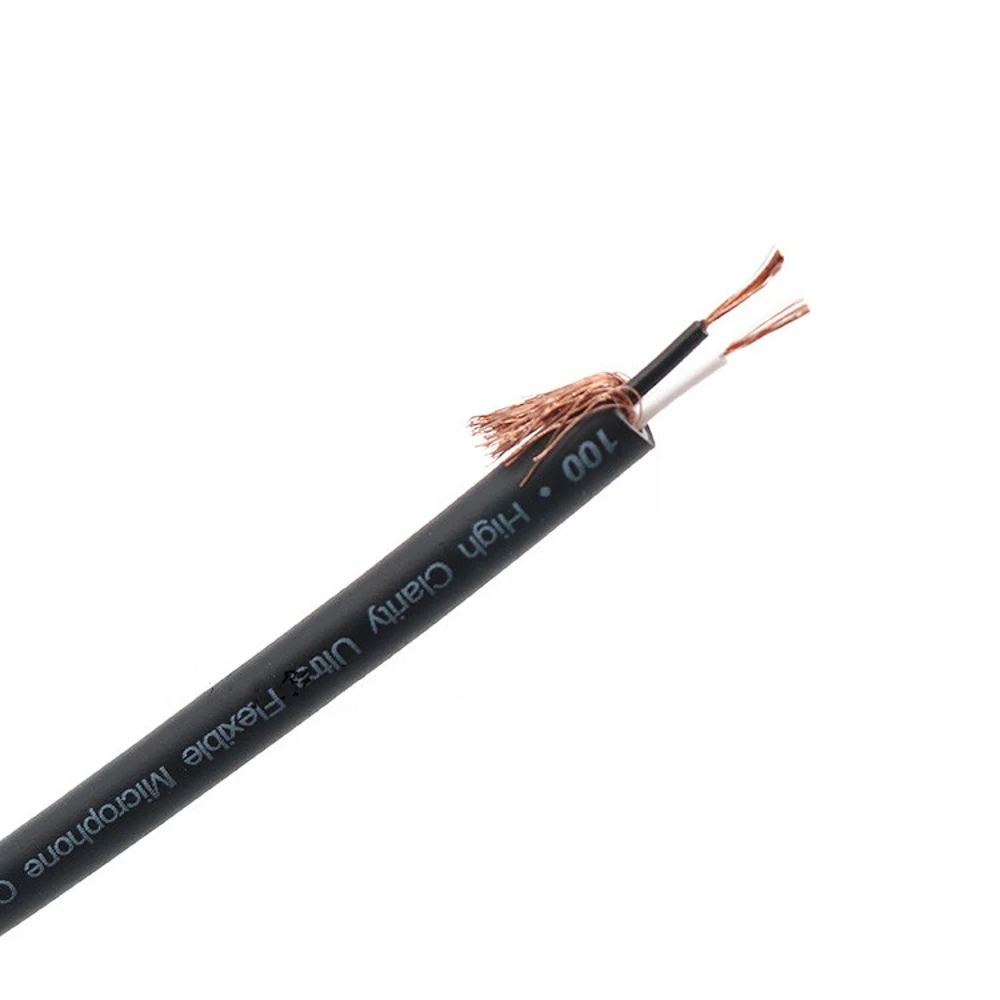 Кабель высокого качества 4N OFC двухжильный экранированный stray wire аудиокабель