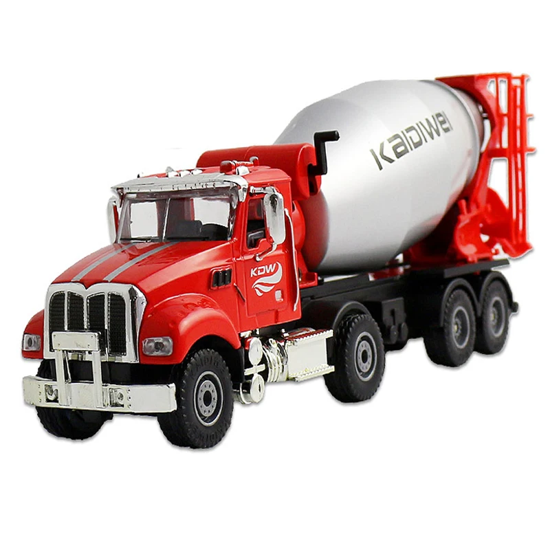 

KDW Alloy Diecast 1:50 American Engineering Truck Model Car Cement Mixer Construction Site Metal Toys For Children Hobby Toys