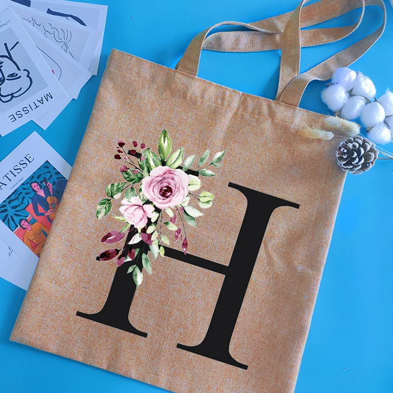 Простые Наплечные сумки с надписью большая вместимость натуральная