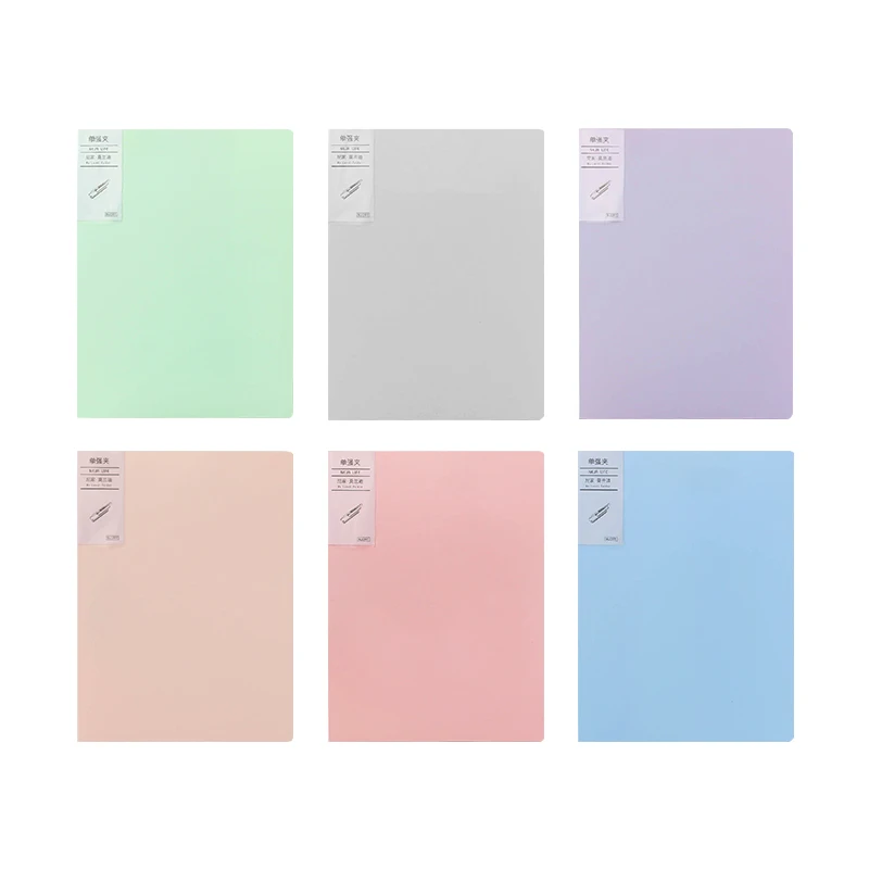 

A4 Morandi Strong clip creativity Office data box File filing Office stationery Large capacity portfolio Office stationery