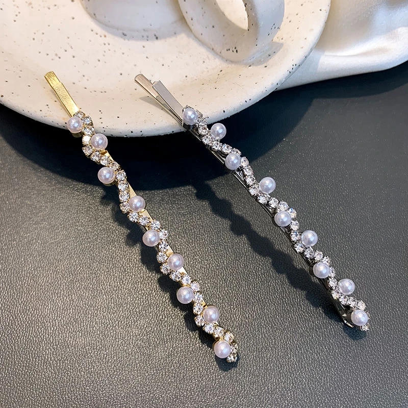 

Заколка для волос женская, с жемчугом, 20 шт./лот