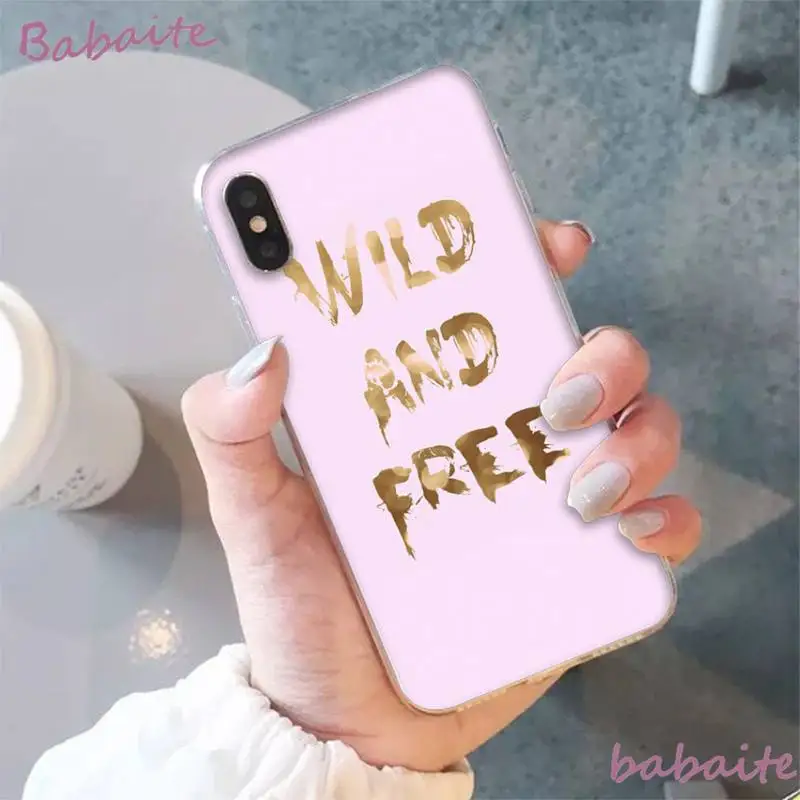 

Babaite Young Wild Freelance and Free Phone Case fundas for iPhone 12 8 7 6 6S Plus 5 5S SE XR 11 12 11pro promax X XS MAX