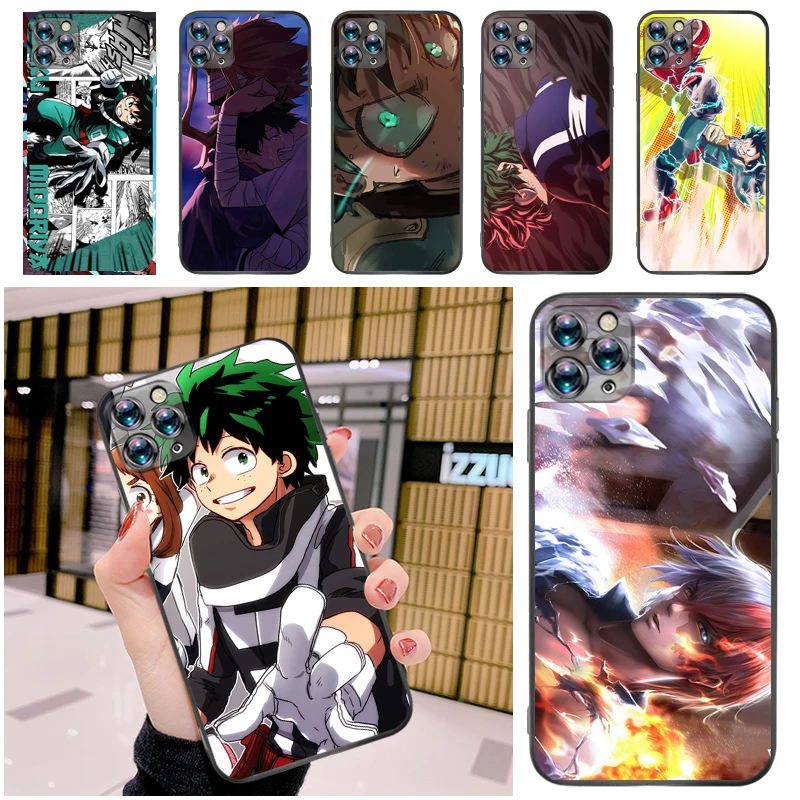 

My Hero Academia Todoroki Shouto Tomura Boku Dabi Shigaraki Bakugou Katsuki Phone Case For iPhone 12 Pro MAX Mini SE Back Cover