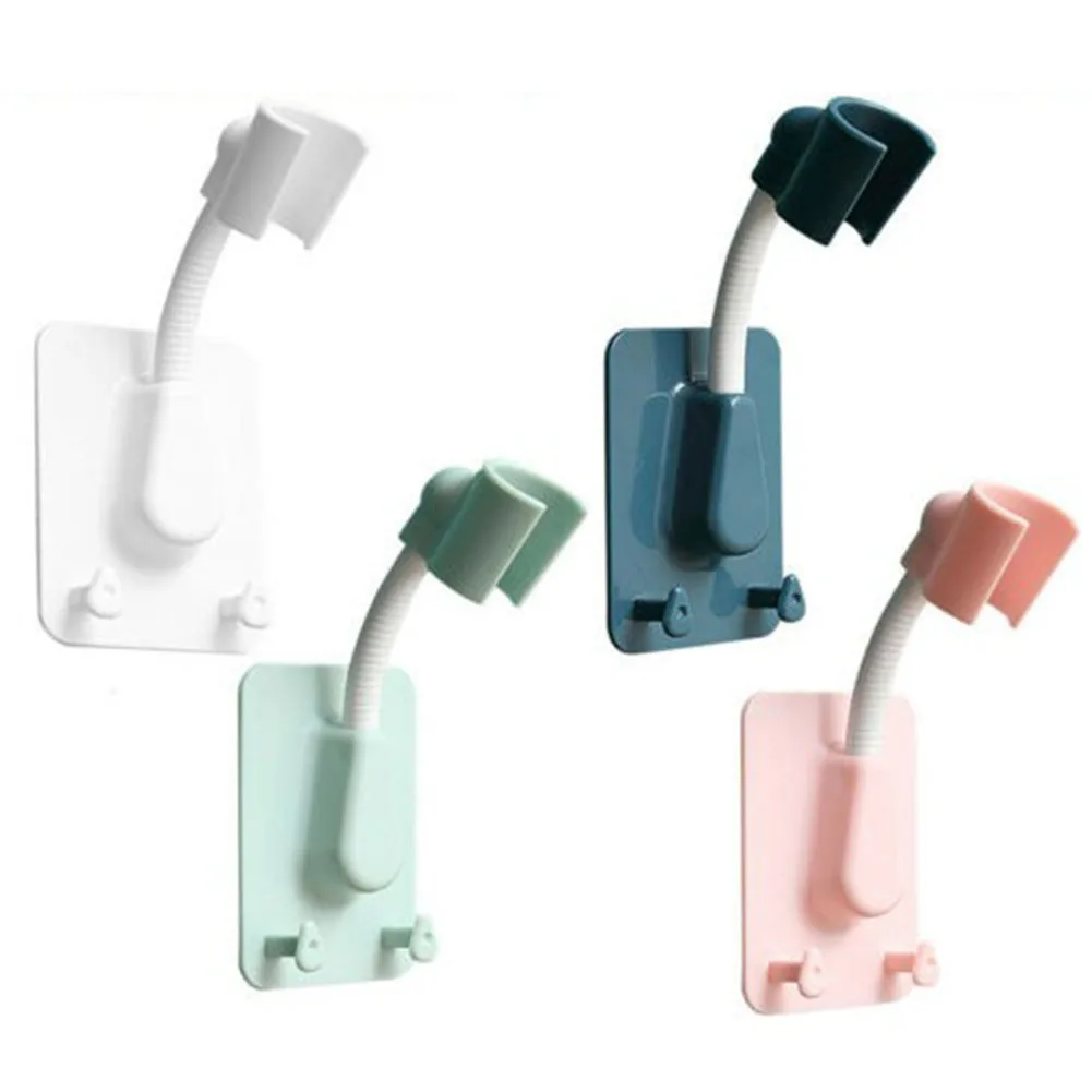 

Bathroom Adjustable Shower Head Holder Suction Bracket Wall Mount Handset For Smooth Walls Marble Metal Plates Painted Plates