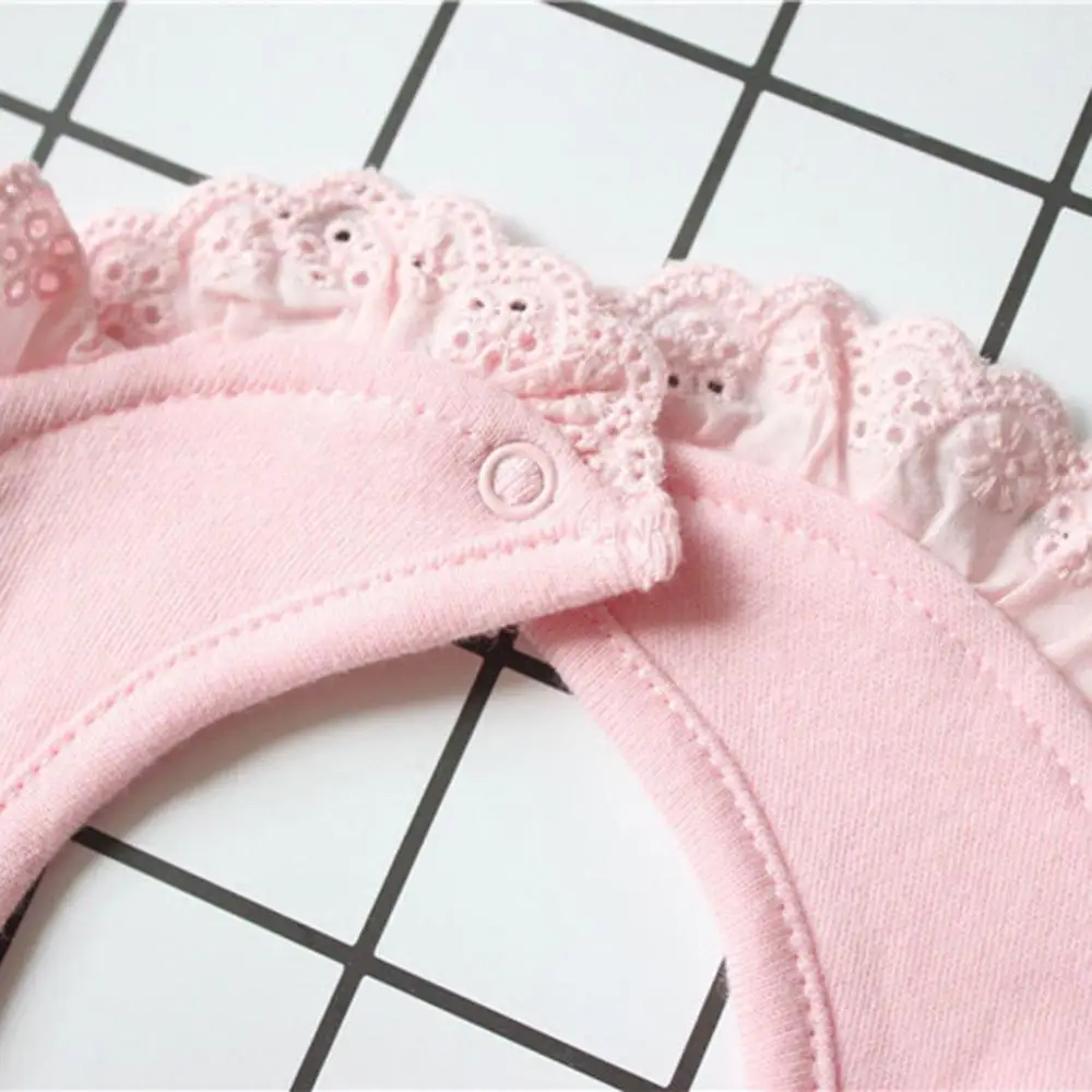 

Newborn Toddler Baby Bibs Girls Round Triangle Saliva Easy to Clean Solid Color Towel Kids Feeding Bib Burp Cloths