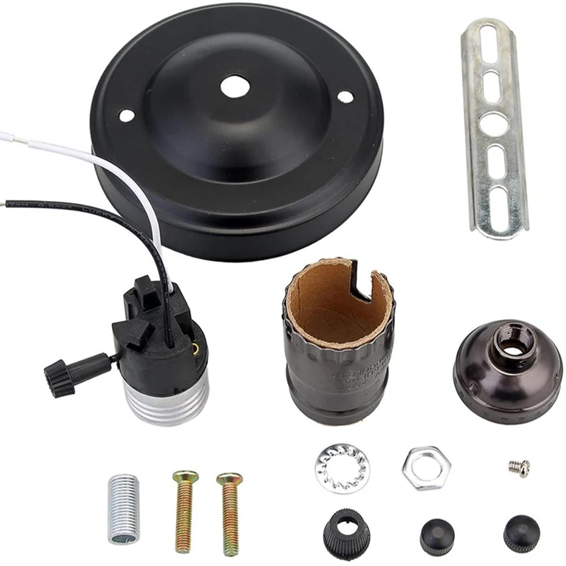 E26 винтажный Ретро Эдисон потолочный шуруп светильник Лампа патрон с