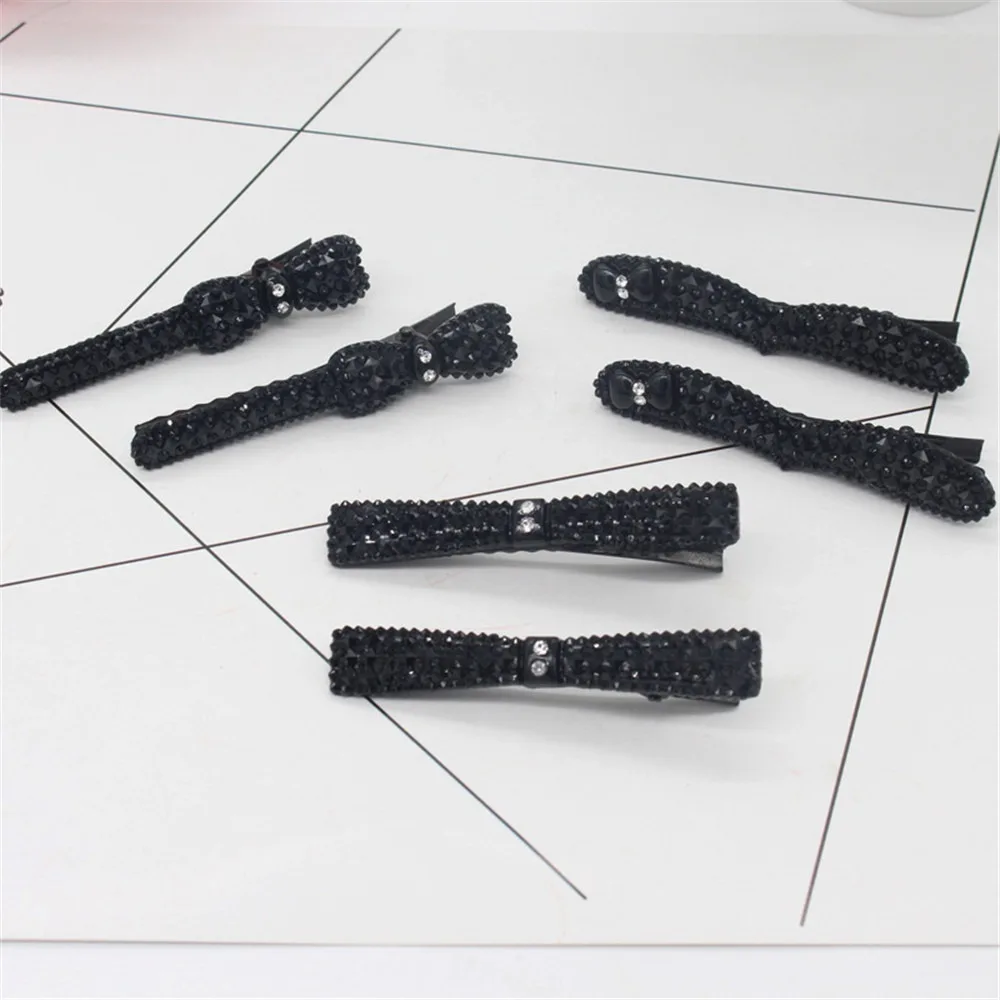 

1Pair Bobby Pin Black Rhinestone Hair Clip Women Girls Crystal Barrette Hairpin Hairband Hair Styling Tools Hair Accessories