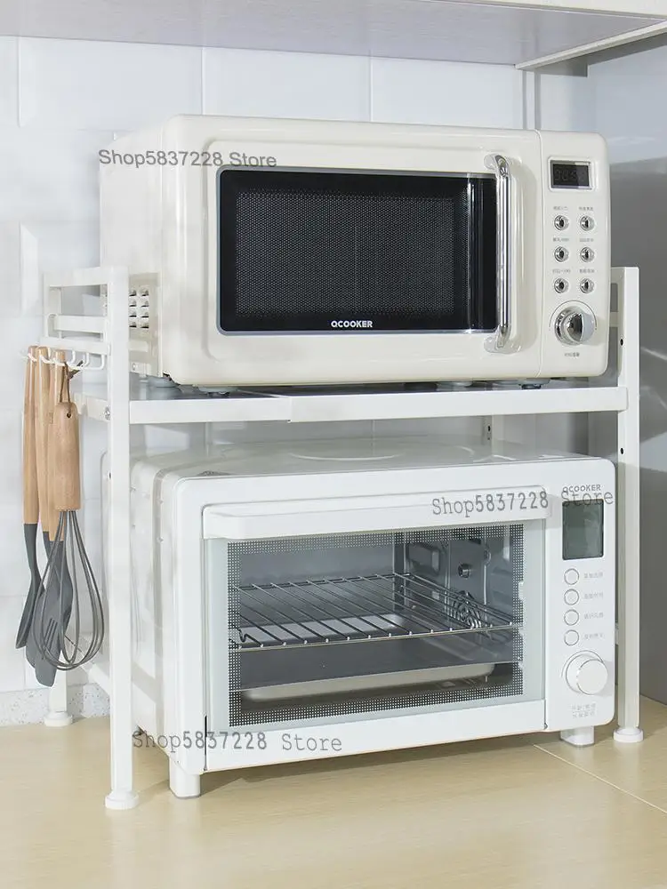 Выдвижной микроволновую печь стойки двойной духовой шкаф кухонной бытовой 2 слоя