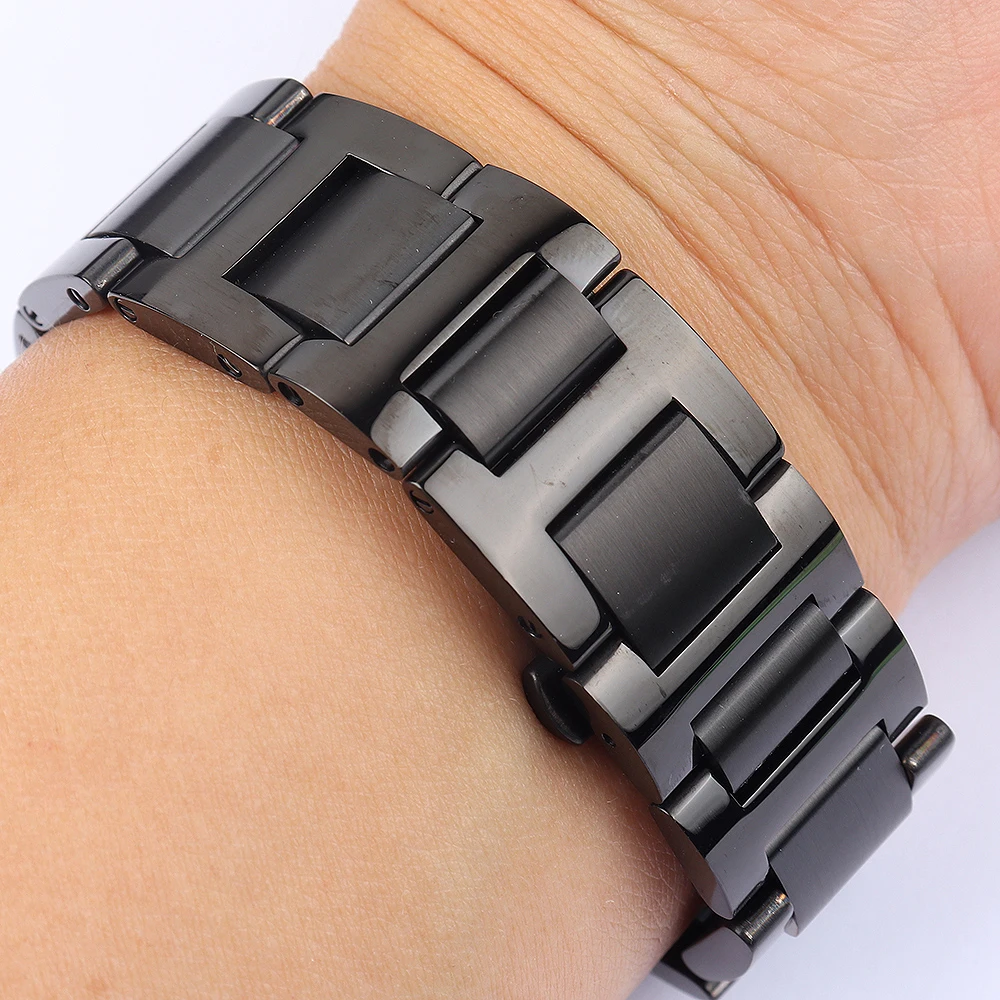 

Watch accessories convex 14 12 11 9 8mm for blue balloon stainless steel strap men and women 316 stainless steel folding buckle