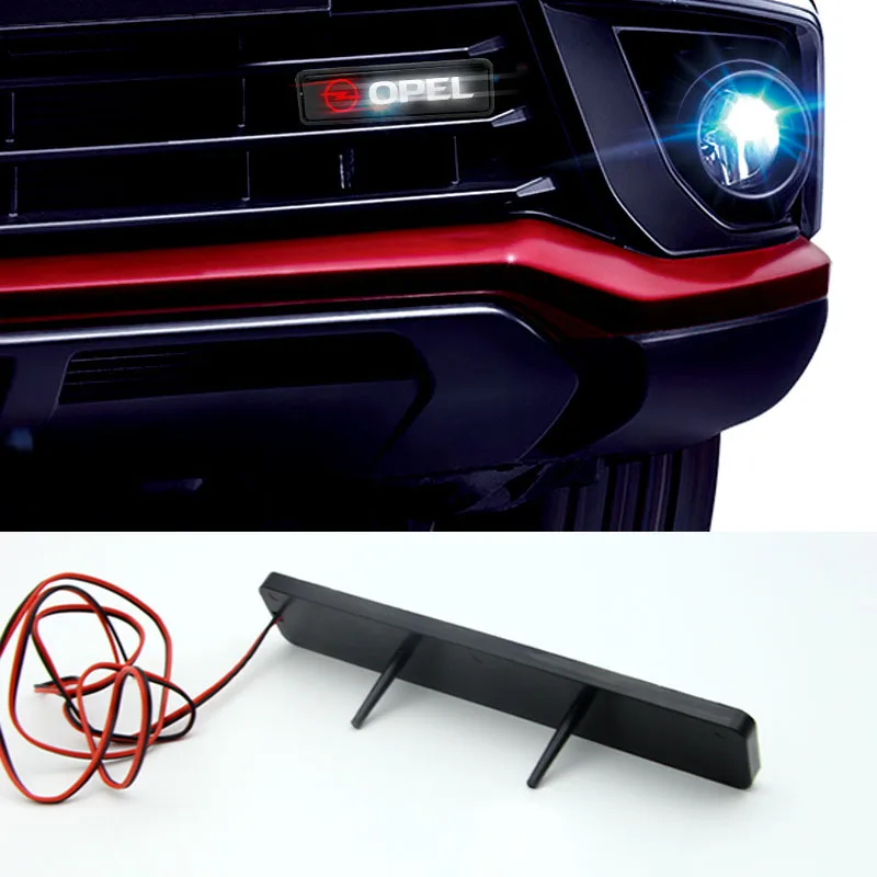 1 шт. Chrome передний капот решетка светильник Автомобильный светодиодный