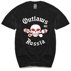 Изгнанники рубашка Gang мотоциклетные Флорида Outlaws Mc унисекс футболка Летняя модная футболка, мужские хлопчатобумажные Топы Евро размеры для мальчиков Подарки