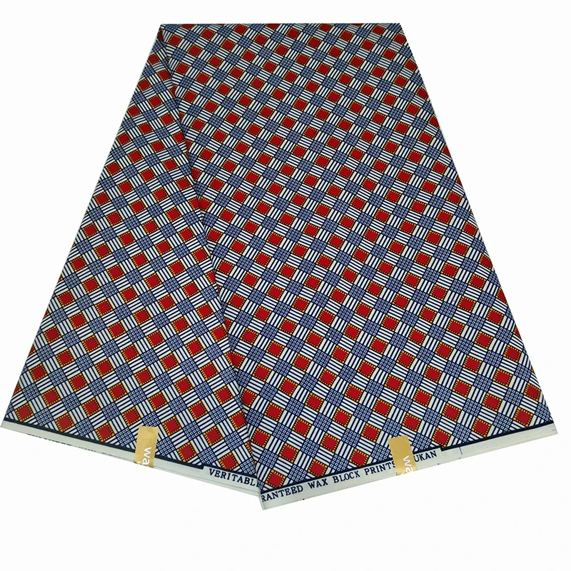 2020 6 ярдов/партия африканская ткань с принтом из натурального воска 100% полиэстер