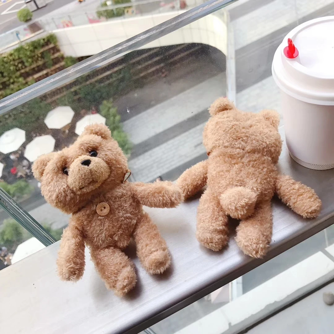 Новый Зимний Симпатичный плюшевый мишка на пуговицах для Apple Airpods чехол 1 2 Медведь