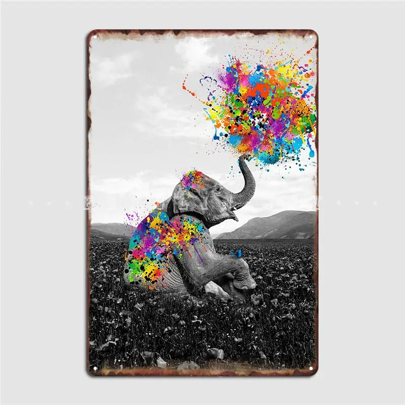 

Плакат С Рисунком Слона, металлический плакат, таблички, паб, кухня, жестяной Плакат на заказ