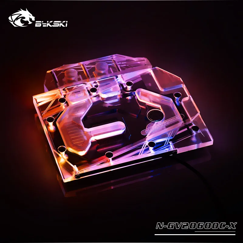 Bykski полный охват RGB/A-RGB блок GPU воды для Gigabyte RTX2060 мини ITX OC 6G Графика карты N-GV2060OC-X |