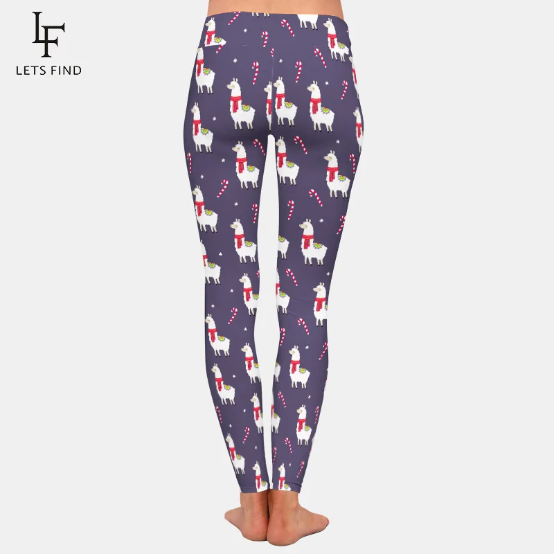 LETSFIND 2019 новая милая Пижама с рождественским принтом пижама Альпака принт высокой