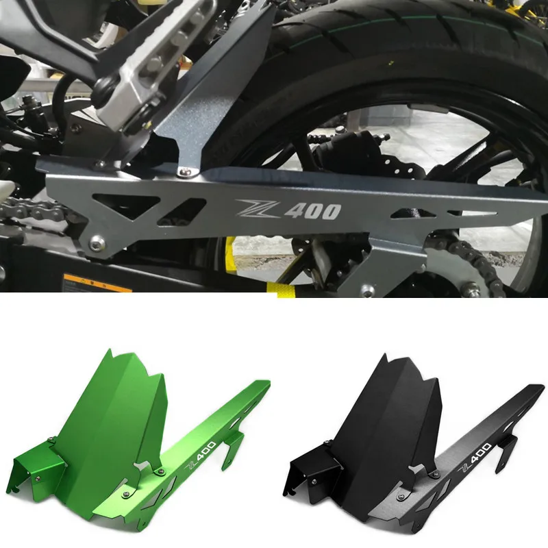 Быстрая доставка Z400 Мотоцикл CNC заднее крыло брызговик и цепная защита крышка