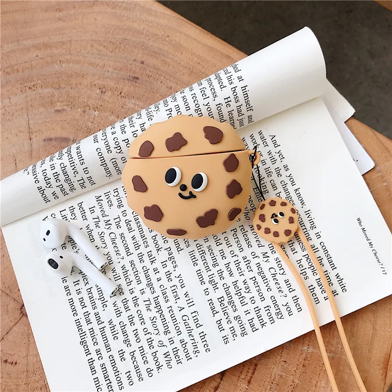 3D забавные чехлы для наушников с крючком Apple Airpods 1/2/pro 3 милый силиконовый защитный