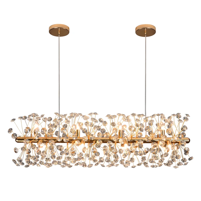 Luxurious Chandelier Lighting Crystal Ceiling Chandeliers For Living room Home Deco Kitchen Golden Hanging Dining Lampadario | Лампы и