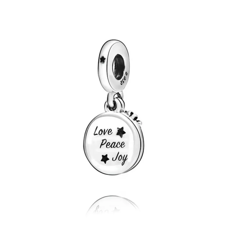 2019 Winter 925 Silver Pendant Christmas Bead fit Original Pandora charms Bracelet necklace trinket jewelry for women DIY making | Украшения