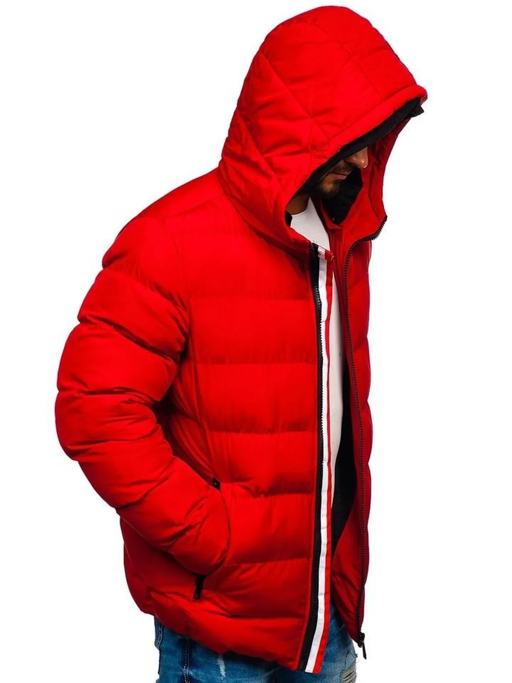 ZOGAA Fashion men's fall/winter hooded bread plus velvet cotton jacket