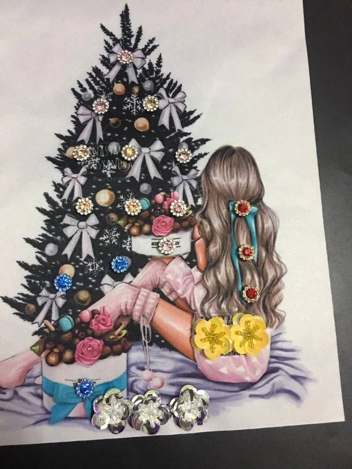 Украшение стразы из бисера красивая винтажная вышитая аппликация модное