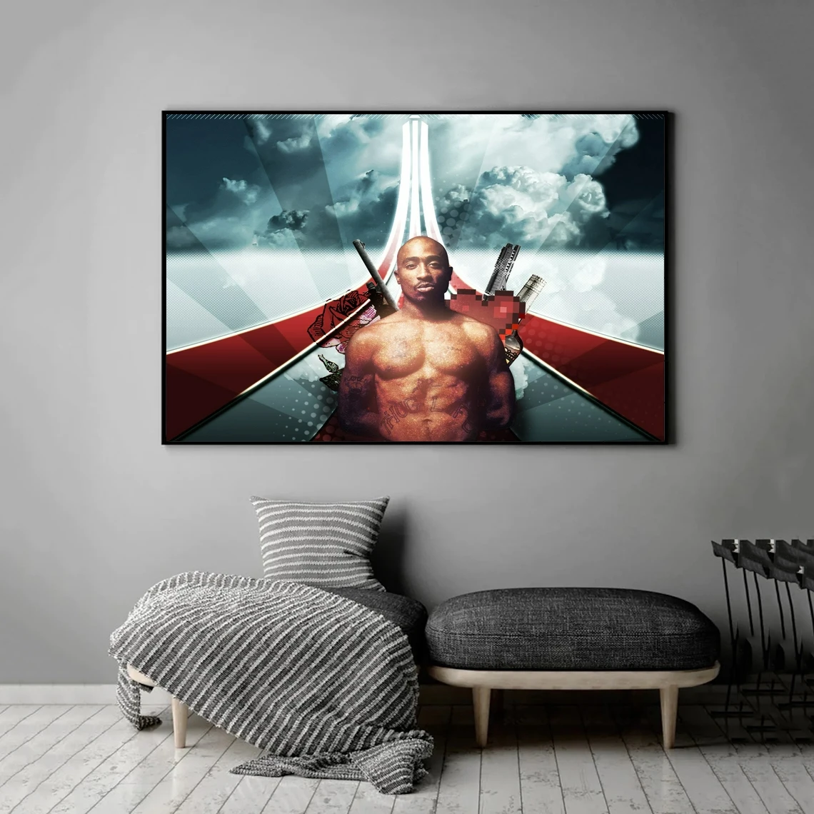 

Постер музыкальный 2Pac, Обложка альбома, Постер рэпера, поп-звезда, печать на холсте, украшение для дома, настенная живопись, без рамки