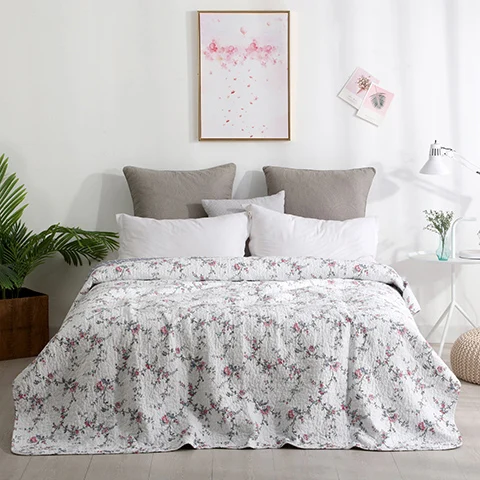 bedspread 1 Постельное белье из хлопка в минималистическом стиле, 1 предмет в комплекте, превосходное всесезонное постельное белье из хлопка премиум-класса King Queen78* 86" - Цвет: bedspread 1