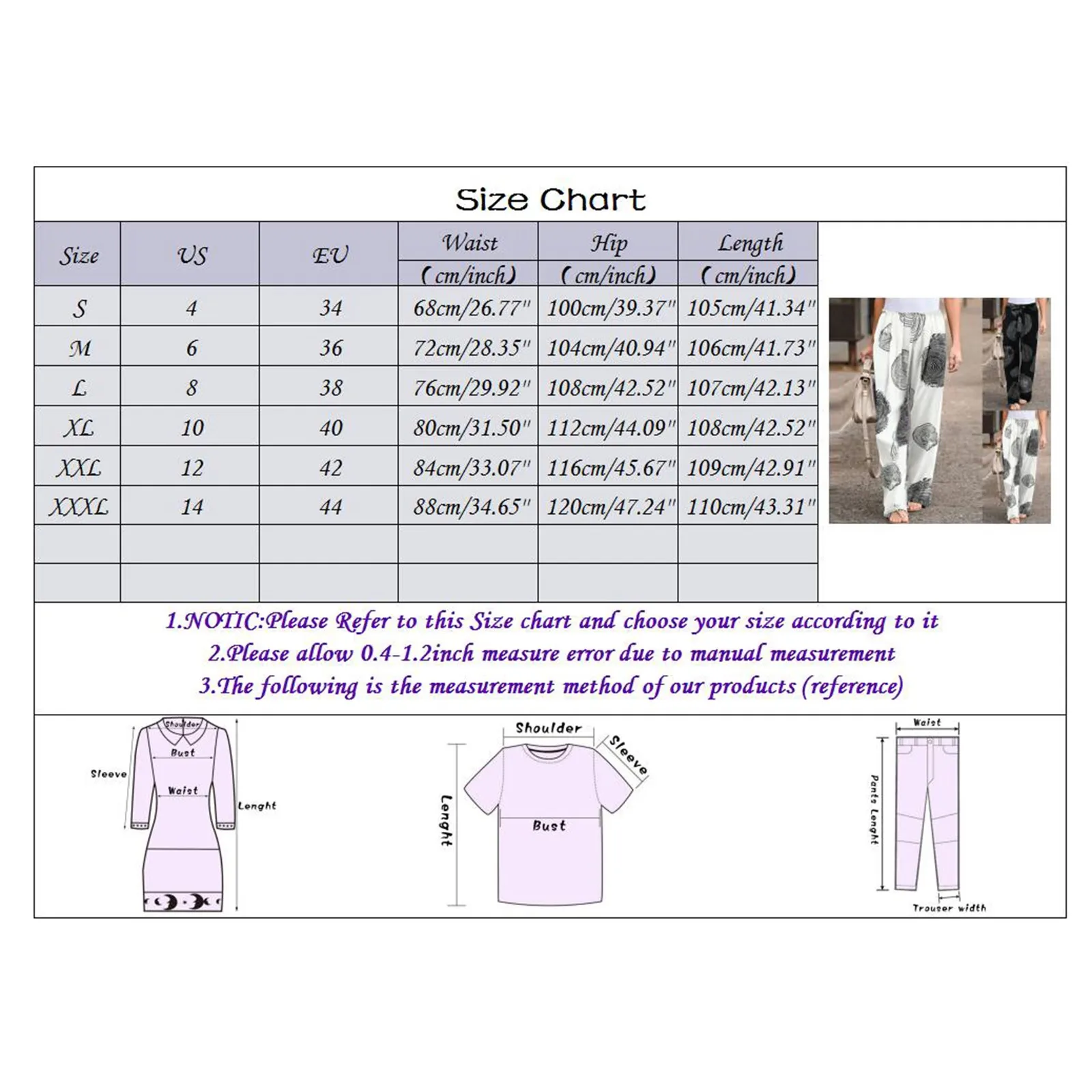 

Soft women's pants 2021 new high-waist casual summer women's loose elastic waist wide-leg pants printed women's casual pants