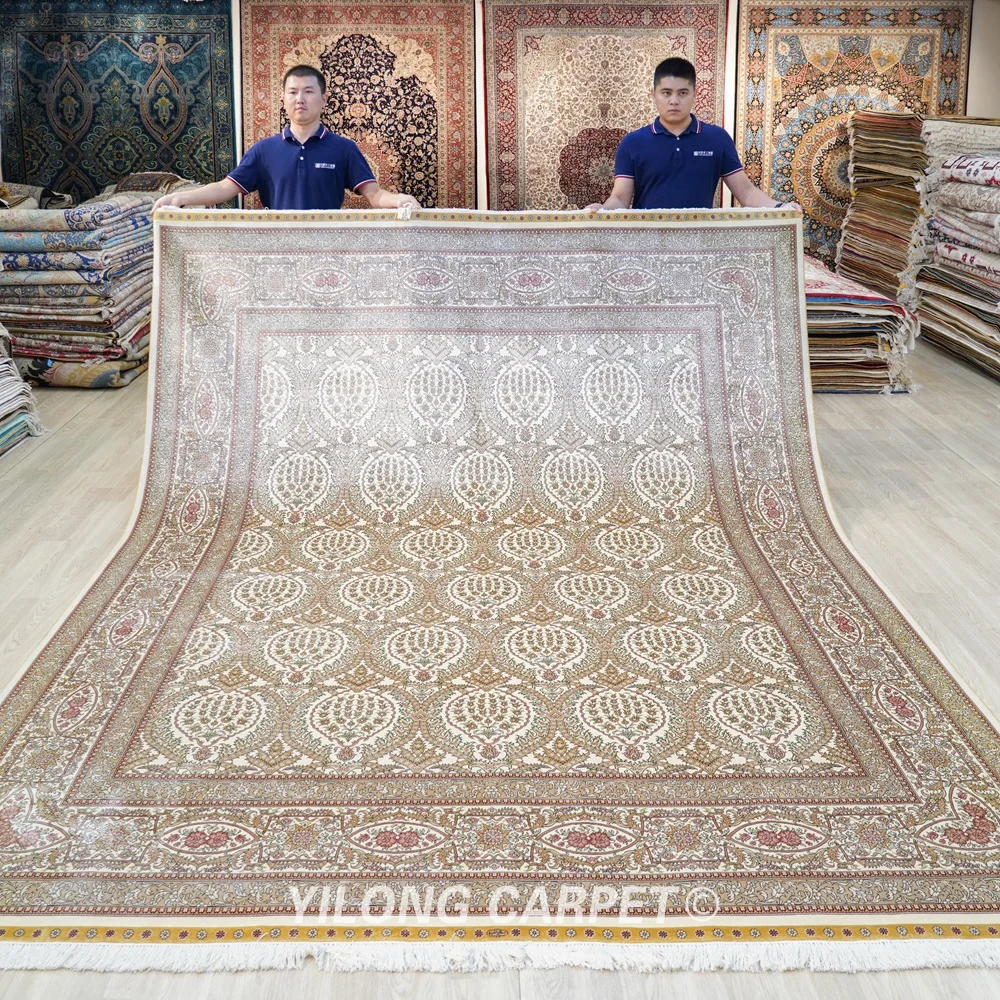 8.25x10.25 Vantage Classic Rug Large Antique Beige Hereke Persain Handmade Carpet (YL0325A)
