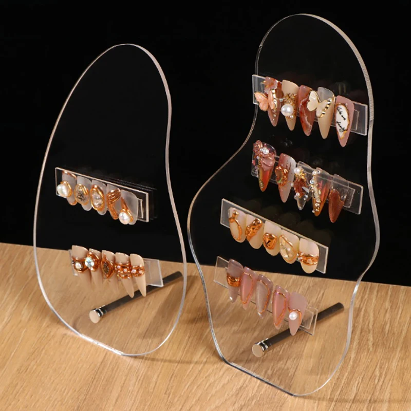

Color Card Display Board Clear Acrylic False Nail Tip Irregular Display Board