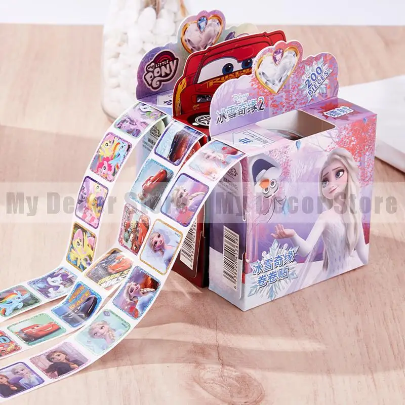 200 шт. диснеевские Мультяшные ретро-наклейки с надписью Холодное сердце 2 Эльза